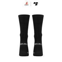 Personal Best Run - Performance Sock - Double Slash - Pure Black